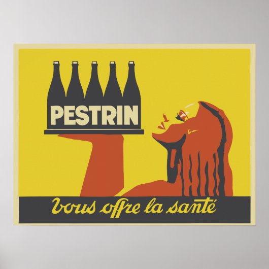 Publicité Art déco de l'eau minérale (Devant)