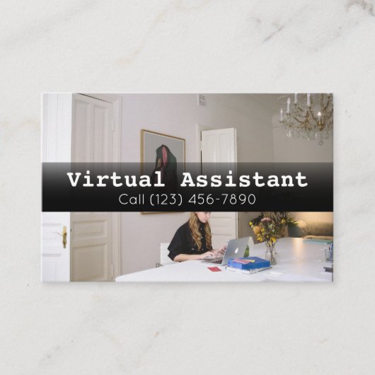 Publicité Assistant virtuel Carte de visite cadeau (Devant)