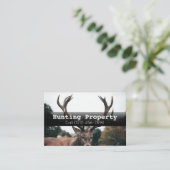 Publicité Chasse de propriété Carte de visite de l (Debout devant)