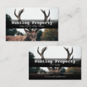 Publicité Chasse de propriété Carte de visite de l (Devant / Derrière)