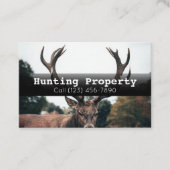 Publicité Chasse de propriété Carte de visite de l (Devant)