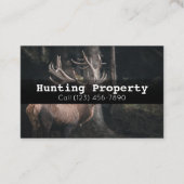 Publicité Chasse de propriété Carte de visite de l (Devant)