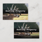 Publicité Chasse de propriété Carte de visite de l (Devant / Derrière)