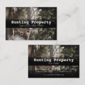 Publicité Chasse de propriété Carte de visite de l (Devant / Derrière)