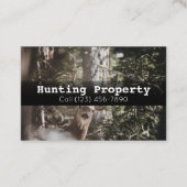 Publicité Chasse de propriété Carte de visite de l (Devant)