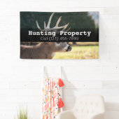 Publicité Chasse Propriété Entreprise Bannière d'e (En situation)