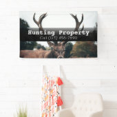 Publicité Chasse Propriété Entreprise Bannière d'e (En situation)