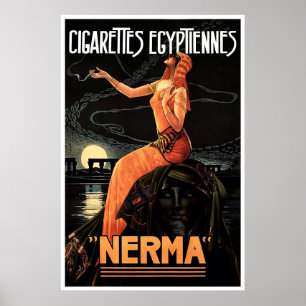 Publicité égyptienne Art Déco vintage