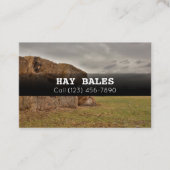Publicité Hay Bales À Vendre Entreprise Carte de v (Devant)