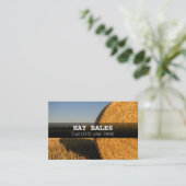 Publicité Hay Bales À Vendre Entreprise Carte de v (Debout devant)