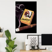 Publicité Indiana Lux Cigars / Poster (Bureau à domicile)