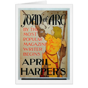 Publicité par affichage harpiste de "Jeanne d'Arc