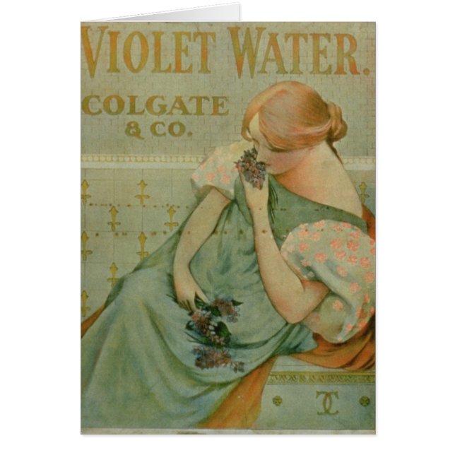 Publicité par affichage "l'eau violette", par (Devant)