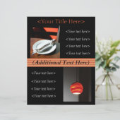 Publicité personnalisée pour le restaurant / Flyer (Debout devant)