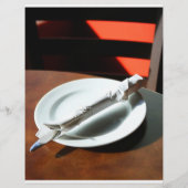 Publicité personnalisée pour le restaurant / Flyer (Dos)