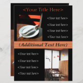 Publicité personnalisée pour le restaurant / Flyer (Devant / Derrière)