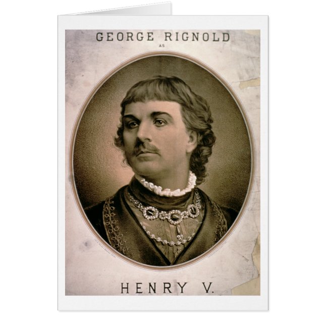 Publicité pour "George Rignold comme Henry V" (col (Devant)