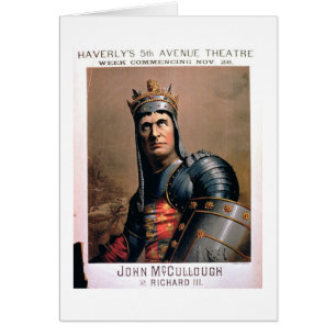 Publicité pour 'John McCullough comme Richard III