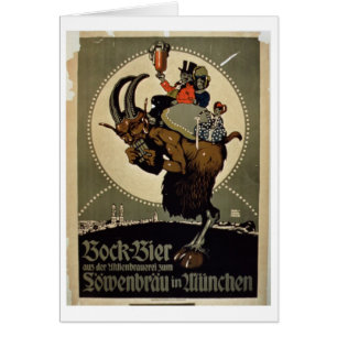 Publicité pour la 'bière de Bock du brasseur de