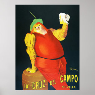 Publicité Rétro de Bière Espagnole Décoration de B