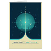 Publicité Sci-Fi, horloge atomique bleue, espace p (Devant)