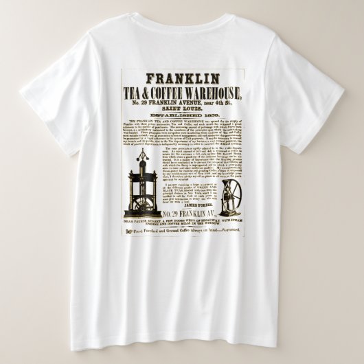 "Publicité Vintage de café" (Design dos)