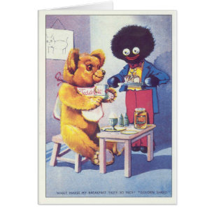Publicité vintage d'ours en peluche