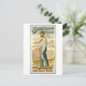 Publicité vintage pour cartes postales de grandes (Debout devant)