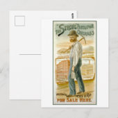 Publicité vintage pour cartes postales de grandes (Devant / Derrière)