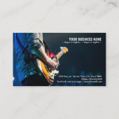 publiek concert gitarist visitekaartje (Achterkant)