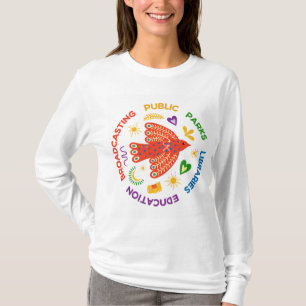 Publiek Goed Vogel – Kleurrijke Bibliotheken, Park T-shirt