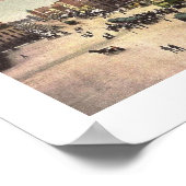 Publiek plein, Lima, Vintage Ohio Poster (Hoek)