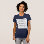 Publieke oproep t-shirt (Voorkant volledig)