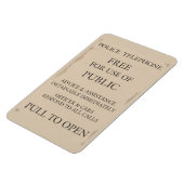 Publieke politie-telefooncel magneet (Linkerzijde)