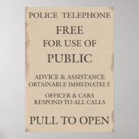Publieke politie-telefooncel