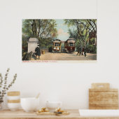 Publieke tuin ingang naar metro poster (Keuken)