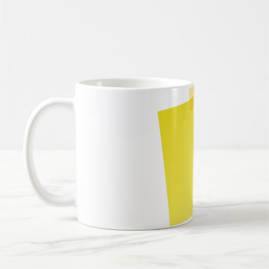 Publier Jaune Il Note Mug (Gauche)