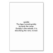 Publier rapidement, thème tigre lecture cartes de  (Dos)