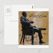 Puccini_Statue_Lucca Briefkaart (Voorkant / Achterkant)