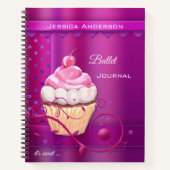 Puce cupcake violet Journal ou Carnet de recette (Devant)
