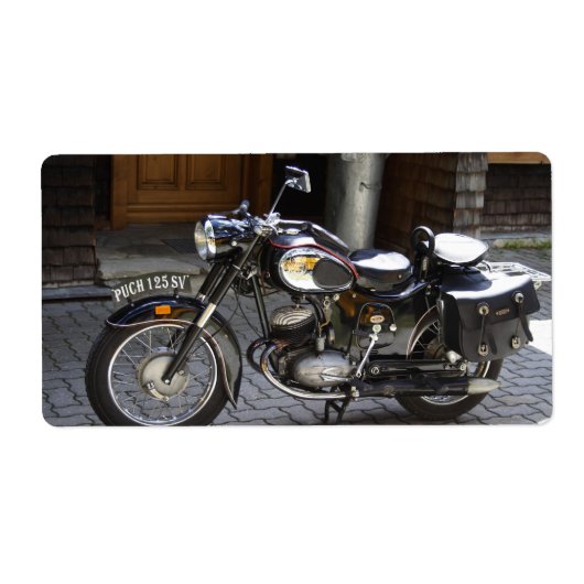 Puch 125 SV Etiket (Voorkant)