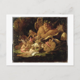 Puck and Fairies, uit 'A Midzomer Night's Dream' Briefkaart