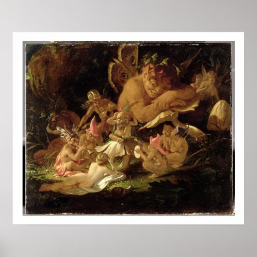 Puck and Fairies, uit 'A Midzomer Night's Dream' Poster (Voorkant)