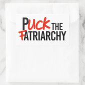 Puck de Fatriarchy Rechthoekige Sticker (Tas)