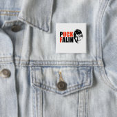 PUCK FALIN T-shirts en cadeautjes Vierkante Button 5,1 Cm (In situ)
