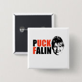 PUCK FALIN T-shirts en cadeautjes Vierkante Button 5,1 Cm (Voorkant /achterkant)