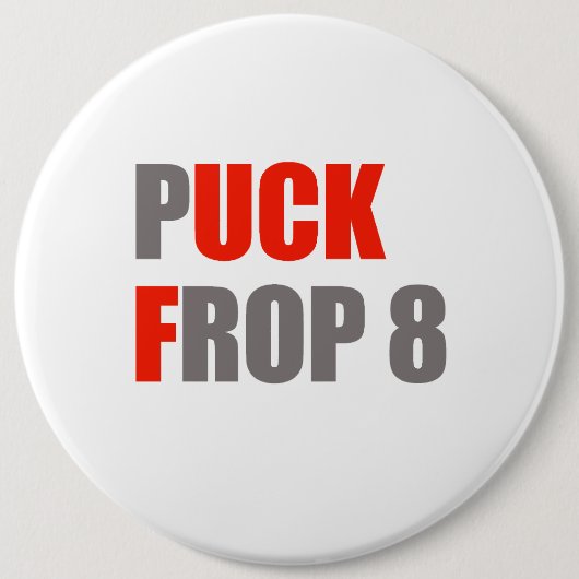 Puck Frop 8 Ronde Button 6,0 Cm (Voorkant)