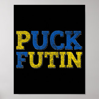 PUCK FUTIN I stand with Ukraine Poster