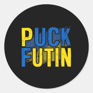 Puck Futin Meme I stand-by Oekraïne Lov Ronde Sticker