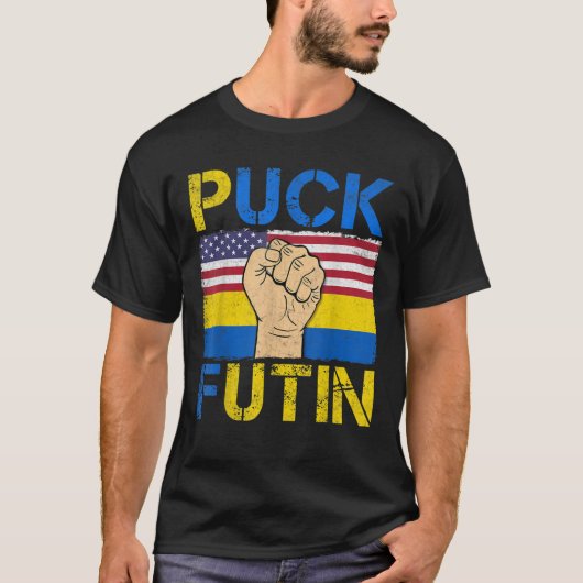 Puck Futin Meme TShirt, Anti Rusland, Free Ukraine T-shirt (Voorkant)